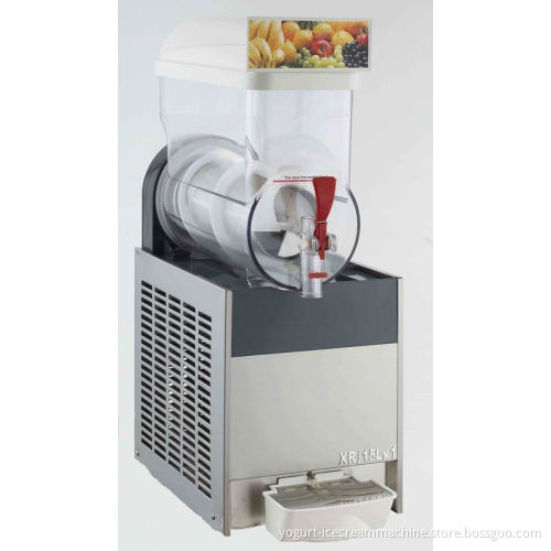 15 Liters Granita Frozen Drink Slush Machine, Double-sided Single Tank Commercial Slush Machines With Handle